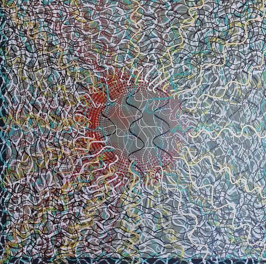 Frequencies — Painting by Peter Cosgrave