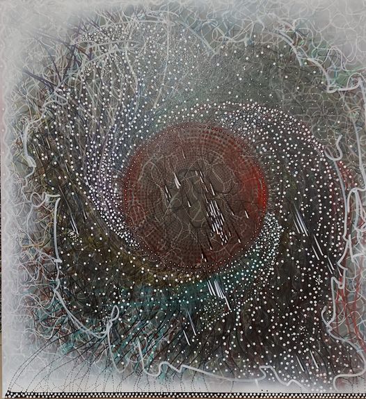 Frequencies and Altitude — Painting by Peter Cosgrave