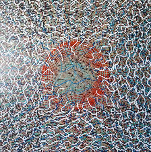 Frequencies and Tyres — Painting by Peter Cosgrave