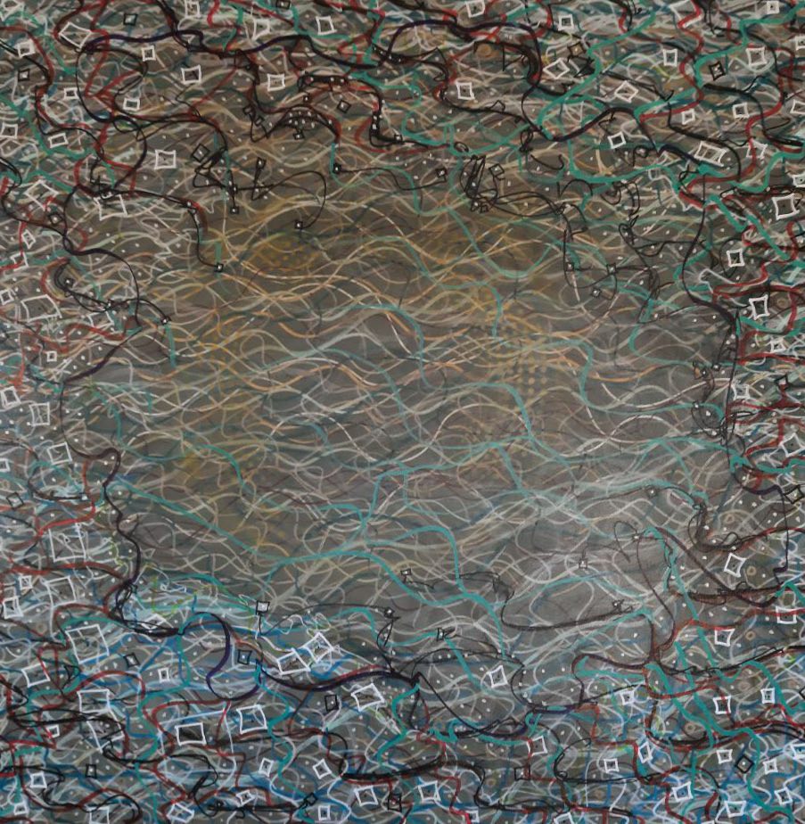 FREQUENCIES & MEDIA — Painting by Peter Cosgrave
