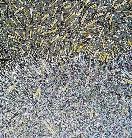 Frequencies — Painting by Peter Cosgrave