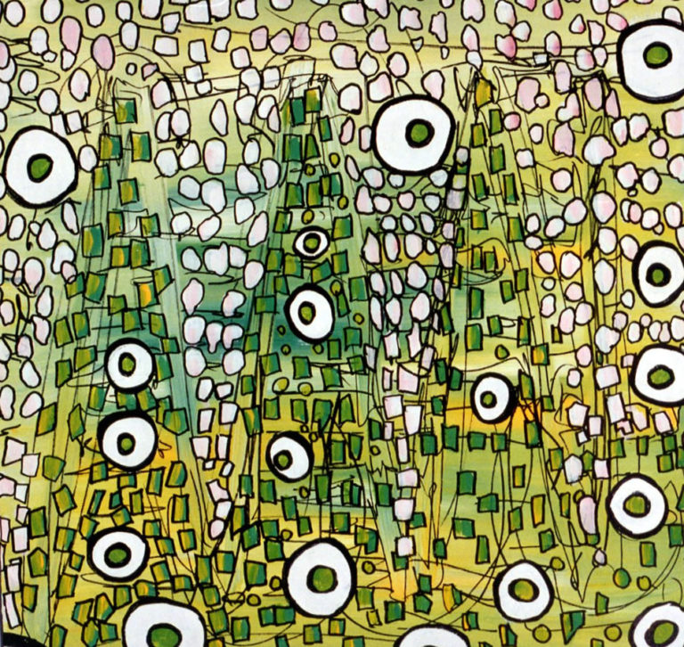 Three Druids — Painting by Peter Cosgrave